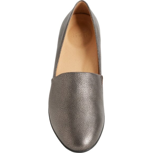NEW Dansko Larisa Slip-On Loafers - Leather For Women in Pewter Metallic 7254s2 - Picture 5 of 9